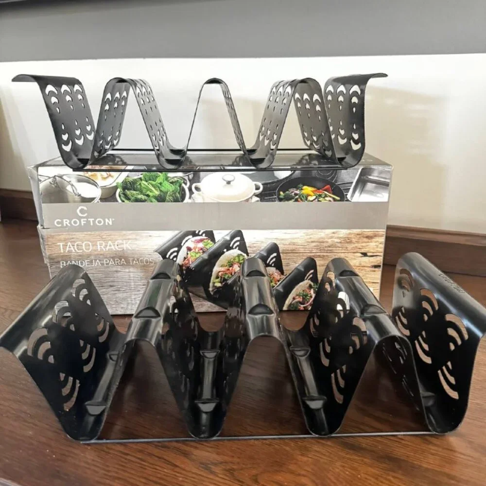 NWB! Crofton Oven Safe Non-Stick Taco Rack - Set of 2